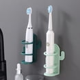thumbnail image 7 of vnanda Space-saving Toothbrush Holder Cactus Toothbrush Holder Space-saving Wall Mounted Bathroom Storage Shelf with Easy Installation Detachable Design, 7 of 7