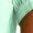 Green, variant on Womens Summer Tops Solid Color Pleated Seven Quarter Sleeve Casual Loose Summer Daily Basic Top