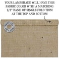 thumbnail image 5 of Lampshade 9" Top Diameter x 18" Bottom Diameter x 13" Slant Height with Washer (Spider) Attachment for Lamps with a Harp (Burlap Natural)$$Tools & Hardware Other, 5 of 5