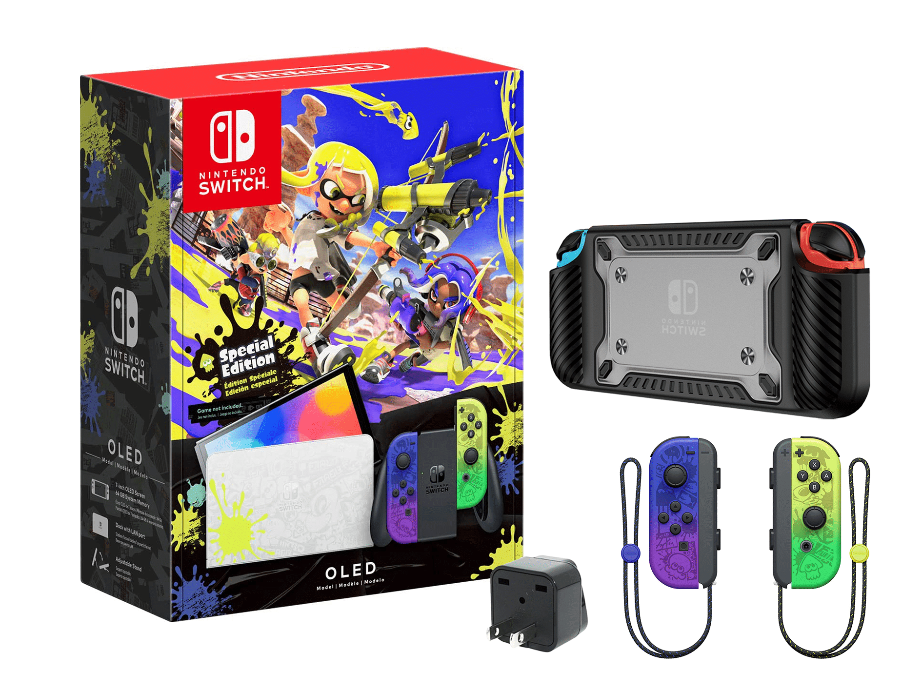 Nintendo Switch- OLED Model, Splatoon 3 Special Edition, 64GB