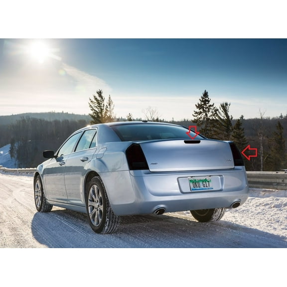 For The BlingLights Tinted Taillight Film Covers for 2011-2023 Chrysler 300 300S 300C
