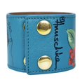 thumbnail image 2 of Anuschka Painted Leather Cuff | Hand Painted Original Artwork | Royal Garden, 2 of 5