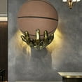 thumbnail image 2 of Mechanical Hand Basketball Holder Wall Mount,Hand-Shaped Ball Storage Rack, Mens Room Decoration Basketball Wall Decor,Space-Saving Rack for Basketball, Soccer, Sports Enthusiasts Gift for Father Men, 2 of 8
