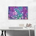 thumbnail image 2 of ARTCANVAS Pink And Purple Flowers Home decor Canvas Art Print - Size: 26" x 18" (1.50" Deep), 2 of 9