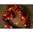thumbnail image 4 of Aunavey 14inch Valentine's Day Wreath Decor Berry Flower Heart-Shaped Garland for Festival Party Wedding, 4 of 8