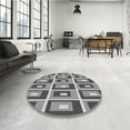 thumbnail image 4 of Ahgly Company Machine Washable Indoor Rectangle Transitional Gray Cloud Gray Area Rugs, 7' x 9', 4 of 7