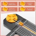 thumbnail image 2 of Scrapbooking Cutting Tool: Paper Cutter 4 in 1 for Craft Edges, Straight,Perforator,Scorer and Wavy on Paper,Cardstock,Ticket,Photo,Coupon,Vinyl,Letter,Postcard,12 inch Cutting Length,Black, 2 of 7