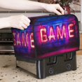 thumbnail image 2 of Toaster Cover For 2 Or 4 Slice, Two Or Four Slice Toaster Hood Dust-Proof Cover For Kitchen Washable Small Appliance Game Neon, 2 of 5