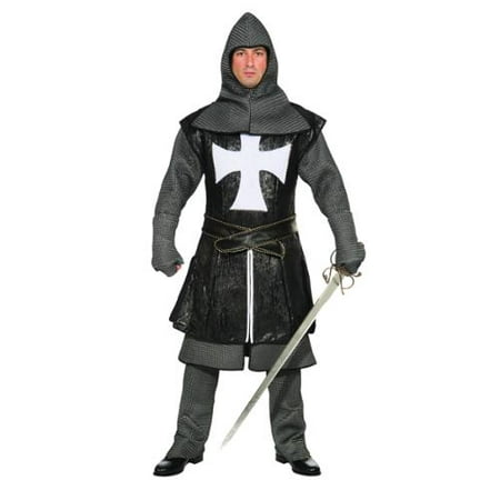Black Knight Medieval Warrior Dragon Slayer Mens Fancy Halloween Costume