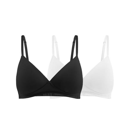DondPO Bras for Women Women s Inbarely Bralette Unlined Bra No Underwire Sexy Comfortable Everyday Wireless Bra Seamless Bras Black H Clearance