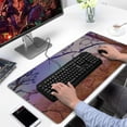thumbnail image 2 of Pink Tree Scenery&nbsp;pad Mousewaterproof,rubber+multispandexwashable Gaming Mouse PadDesk Pad for Office Home Game 31.5x15.7inches, 2 of 7