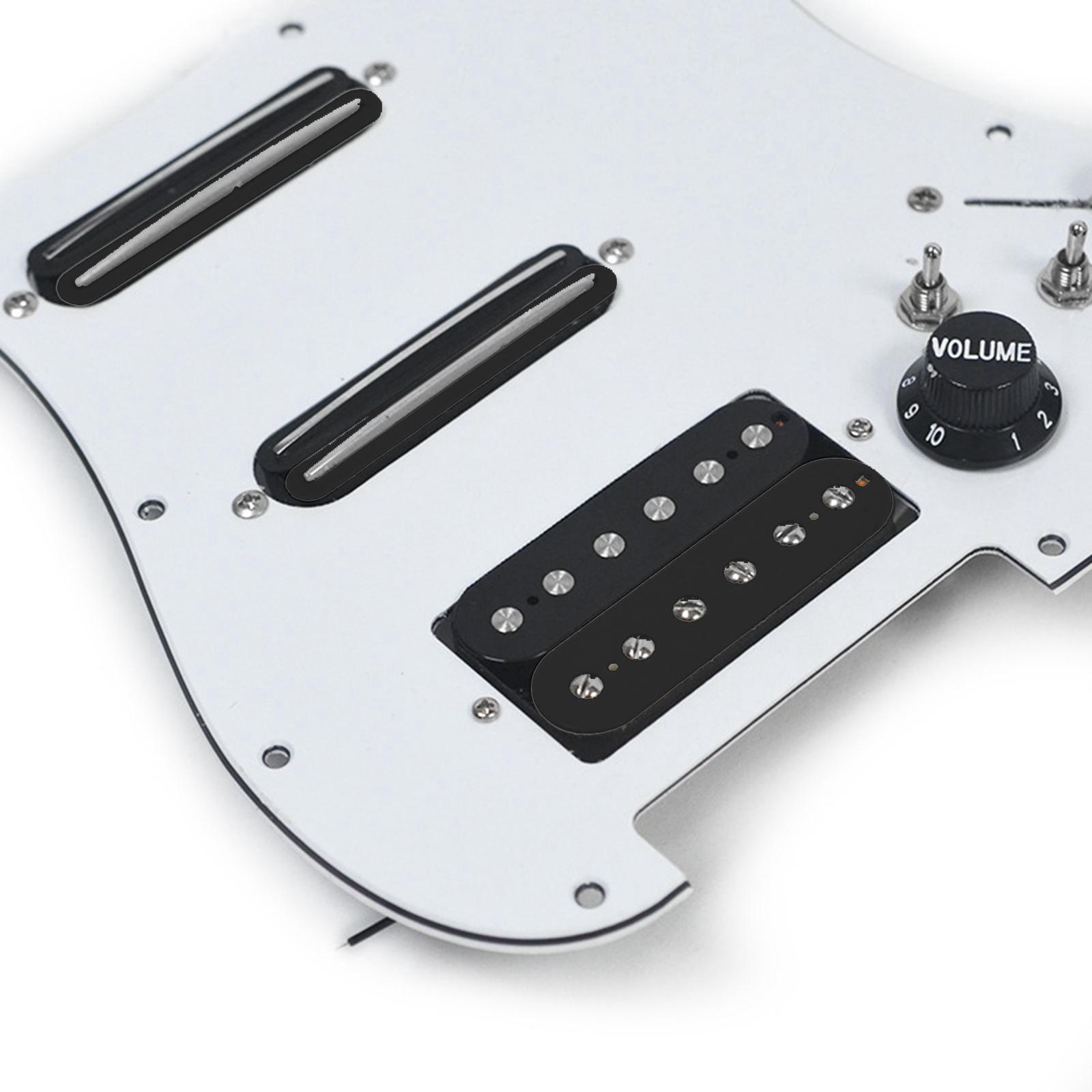 Rushawy Guitar Pickguard Loaded Prewired Scratchplate for Electric Guitars Accessory with switch