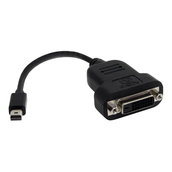 StarTech.com Mini DisplayPort to DVI Adapter - 1080p - Single Link - Active - Mini DP (Thunderbolt) to DVI Monitor Adapter (MDP2DVIS) - DVI adapter - dual link - Mini DisplayPort (M) to DVI-D (F) - 7.9 in - black