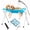Blue, variant on Dog Grooming Hammock Stand, Dog Bath Holder