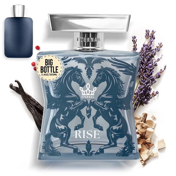 Eternal Fragrance RISE, Fresh Spicy Vanilla Woody Eau de Parfum, Inspired by Layton Cologne for Men, 3.4 oz (100ml) Spray