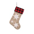 thumbnail image 1 of Injueey Medias navideñas copo de nieve bordado árbol de Navidad calcetines soporte para dulces bolsa de regalo apertura ancha colgante colgante fiesta Kits de decoración para fiestas Tipo 2 Injueey HA070406-02, 1 of 1