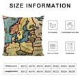 thumbnail image 5 of Orinice  Map Estonia Comfortable Throw Pillow Cover Decorative Garden Pillow Cushion Case Historical Watercolor Travel Map Square Cotton Linen Pillowcases for Home Decor Car Patio Home 18x18in, 5 of 5