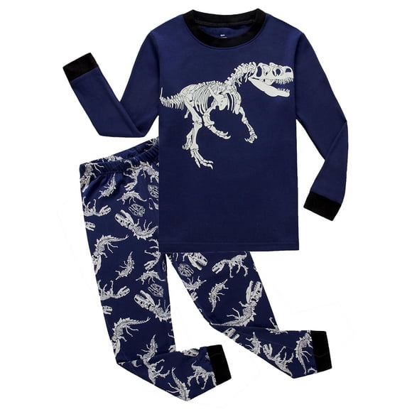 KikizYe Pyjamas à Manches Longues pour Bébés Garçons 100 % Coton Vêtements de Nuit Taille 18-24 Mois