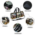 thumbnail image 2 of Dinosaur Sports Bag, Shoe Bag, Basketball Bag, Soccer Bag - Size 17.7 Inches with Interior Zipper Pocket - Large Capacity - Ideal for Gym, Travel, and Sports Matches, 2 of 6