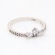 thumbnail image 3 of Anillo de muestra de pétalo brillante con diamantes bañado en plata, anillo de lujo con forma de copo de nieve y flores, regalo sorpresa, 3 of 5