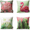 Flamingo Cactus, variant on Phantoscope Tropical Series Decorative Throw Pillows, Pink Birds, 18" x 18", set of 4