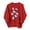 #02 Red, variant on Busydd Womens Halloween Sweatshirts Trendy Round Neck Print Graphic Sweatshirt Casual Cotton Long Sleeve Fall Sweatshirt S