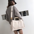 thumbnail image 3 of Kukuzhu Small Canvas Tote Bag with Multi Pockets Canvas Handbag Tote Purse for Women Canvas Crossbody Bag Top Handle, 3 of 6