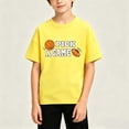 thumbnail image 5 of Nilvkv Boys T Shirts,Shirts for Boys,Kids Short Sleeve Crew Neck T-Shirt Basketball Print Pick a Game Soft Casual Breathable Top Yellow 11-12 Years, 5 of 5