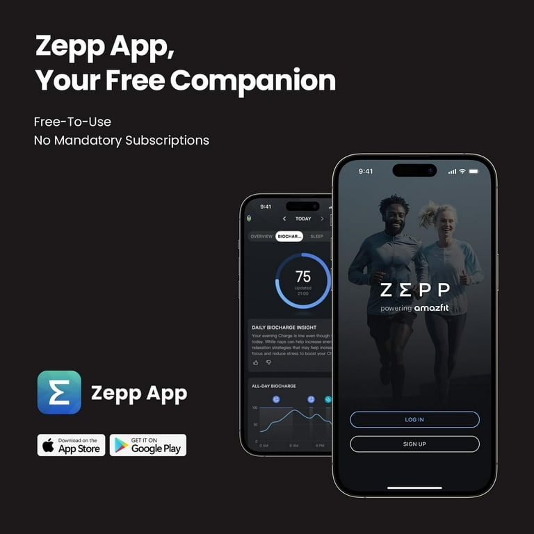 Amazfit Helio Strap Fitness Tracker Wristband, 24/7 Activity