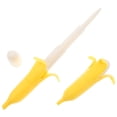 thumbnail image 1 of 2 espadas retráctiles de plástico tipo plátano para niños, ideal como juguete de anime ninja para cosplay, ideal para entrenamiento y actuaciones, Halloween y fiestas de disfraces, color amarillo, 1 of 8