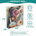 thumbnail image 5 of Elephant Flowers Floral 3 Ring Binders 1.5 inch Hardcover File Folders with Interior Pockets A4 Size Organizer for School Office Hospital, 5 of 8