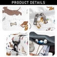 thumbnail image 5 of Women Men Gym Bag,Cartoon Dachshund Small Duffle Bag Spend the Night Bags for Women with Shoes Compartment Washbag,Detachable Shoulder Strap,19.7x8.3x11 Inches, 5 of 5