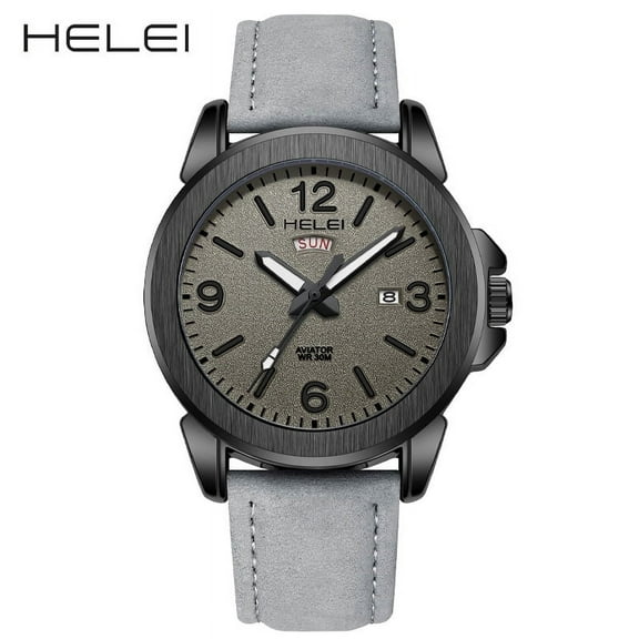 HELEI Men's Quartz Watch Waterproof Wristwatches 804057484232