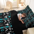 thumbnail image 5 of jejeloiu Vintage Geometric Rhombus Aztec 7pcs Bedding Comforter Set Kids,Country Western Cowboy Farmhouse Queen Bedding Sets For Men,Reversible, 5 of 7