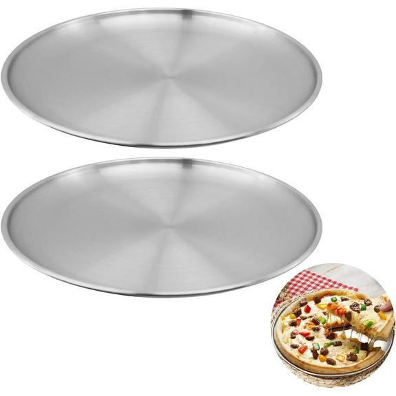 Pizza Pan, 2 Pack Perforated Pizza Pan 12inch Round For Home Kitchen(Send Goods From Local Warehous)