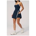 thumbnail image 3 of AEXTO Robe de Tennis avec Short Intégré et Soutien-Gorge Robe Athlétique pour Femmes Été Découpes Torsadée Robe d'Entraînement de Golf, 3 of 16