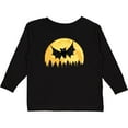 thumbnail image 3 of Inktastic Halloween Bat with Moon Boys or Girls Long Sleeve Toddler T-Shirt, 3 of 5