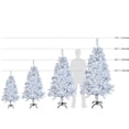 thumbnail image 6 of TKOOFN White Artificial PVC Christmas Holiday Bushy Pine Tree Indoor Outdoor, Includes Stand, 4 ft, 6 of 10