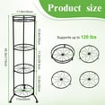 thumbnail image 2 of 4 Tier Tall Metal Plant Stand for Indoor Outdoor Plants, 45In Corner Plant Stands Display Rack, Rustproof Iron Flower Pot Holder Shelf for Patio Balcony Garden Living Room (A), 2 of 13