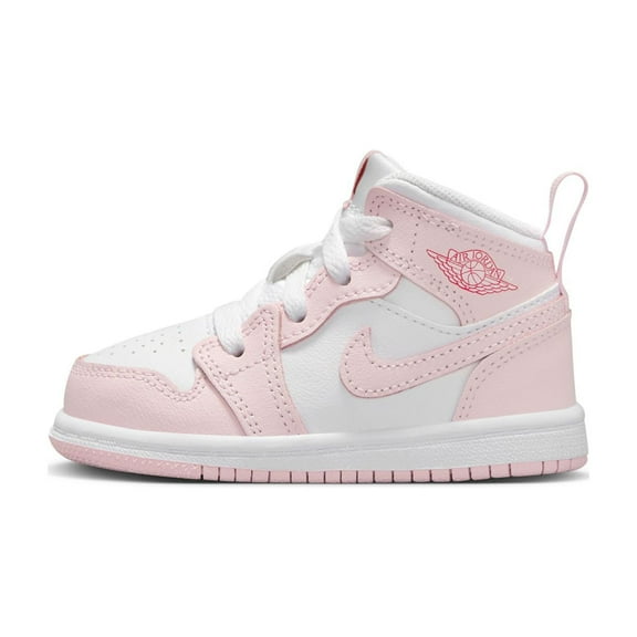Toddler's Jordan 1 Mid Pink Foam/White-Fire Red (DQ8425 608) - 5