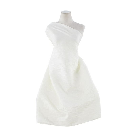 Zelouf Crinkled Taffeta , Sewing, DIY, Crafts Fabric by the Yard, Ivory, 3 Yard