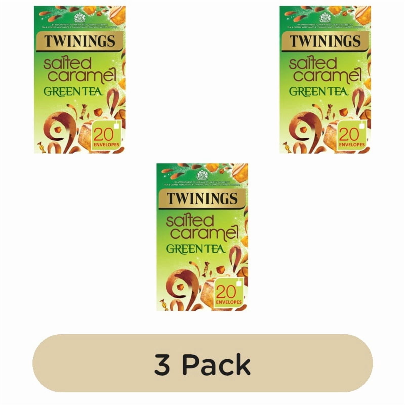 Twinings Salted Caramel Green Tea 20's, British Import (Pack of 3)