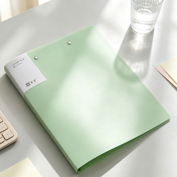 Punchless Clamp Binder, Ringless Binder Holds 100 Letter Size Pages, Documents, Folders for Documents,Folder with Double Metal Clips for Home or Office