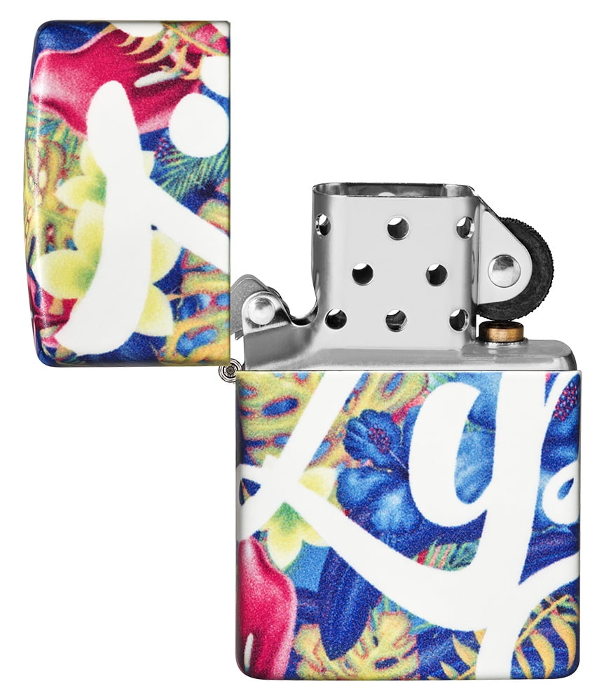 Zippo Colorful Floral Design 540 Color Pocket Lighter 