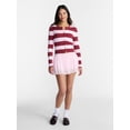 thumbnail image 2 of No Boundaries Crinkle Chiffon Mini Skort, Women's XXS-XXL, 2 of 5