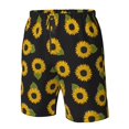 thumbnail image 4 of Balery Sunflowers Traje de Baño Estilo Hawaiano para Hombre, Shorts de Secado Rápido con Bolsillos-Small, 4 of 6