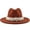 Orange, variant on Lroveb Cowboy Hats for Women British Style Elegant Jazz Hat Pearl Ring With Top Wide Brim Ladies Woolen Fedora Hat