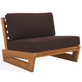 thumbnail image 4 of Safavieh Couture Julianne Modern Teak Patio Chair, Natural/Dark Brown, 4 of 11