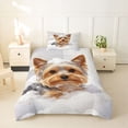 thumbnail image 2 of Homewish Cute Yorkshire Terrier Twin Duvet Cover,Watercolor Animal Twin Bedding,Reversible,2-Piece,1 Duvet Cover and 1 Pillowcase, 2 of 6