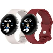 KOMI Replacement for Google Pixel Watch Band/Google Pixel 2 Watch Bands for Women Silicone Sport Watch Strap Wristband Bracelets for Google Pixel Smartwatch Men Colorful Bands Accessories, S/L